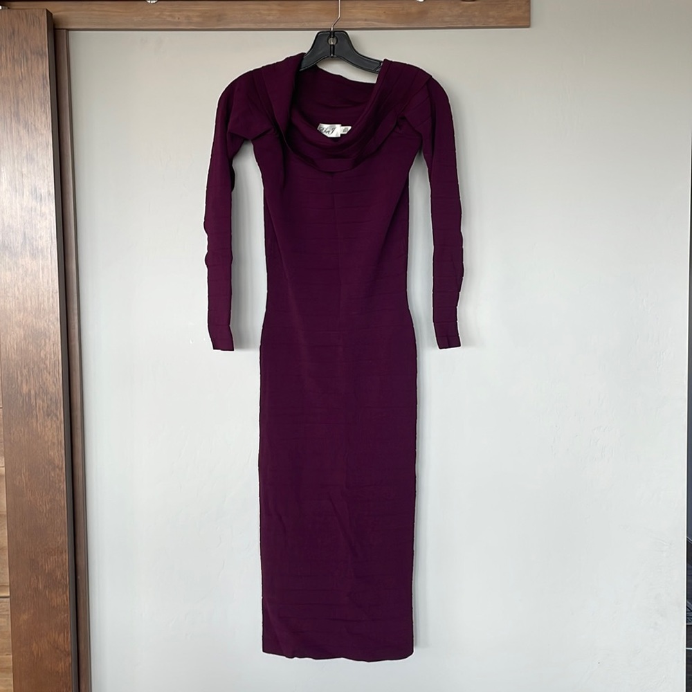 Eliza J off the shoulder bandage bodycon dress